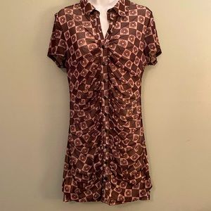 Urban outfitters button, front mesh, mini dress.